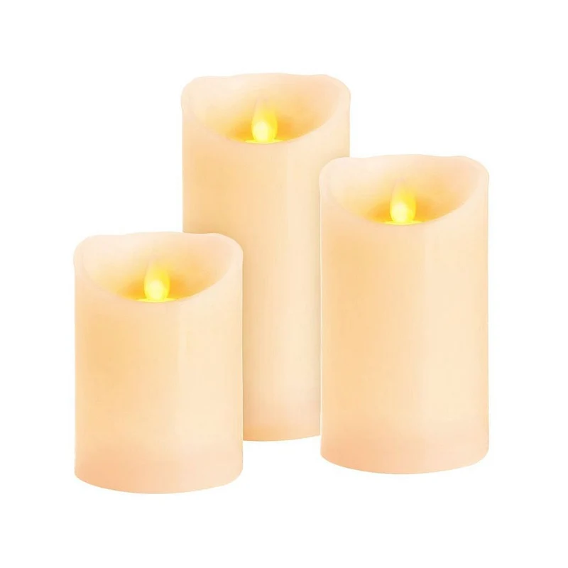 Vosková LED svíčka MagicHome 8091160 sada 3ks