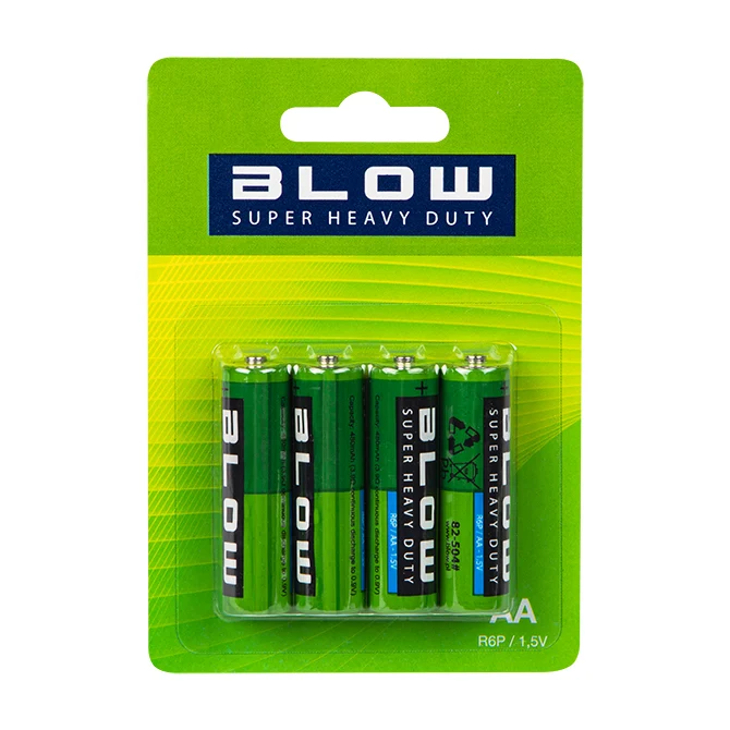 Baterie AA (LR6) Zn-Cl BLOW Super Heavy Duty 4ks / blistr