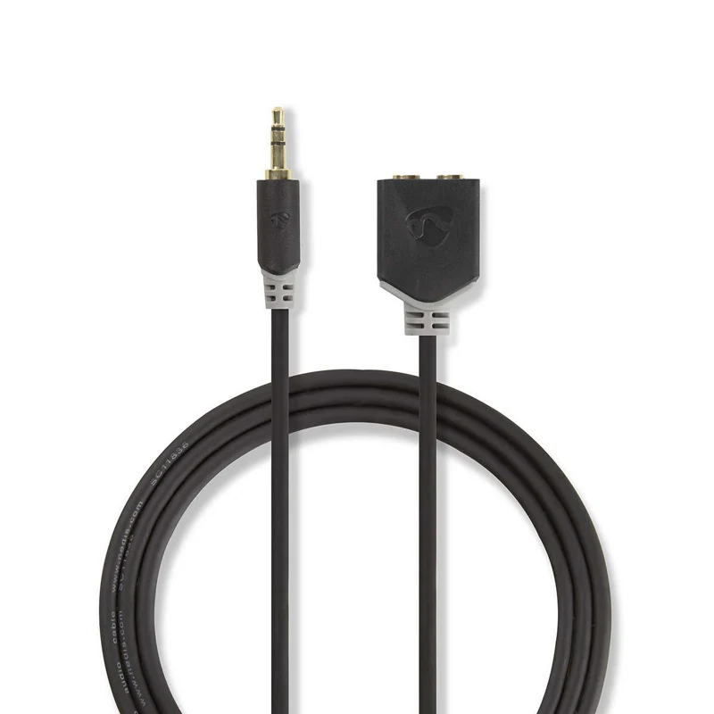 Kabel Jack 3,5mm konektor/Jack 3,5mm konektor 0,2m NEDIS CABW22100AT02