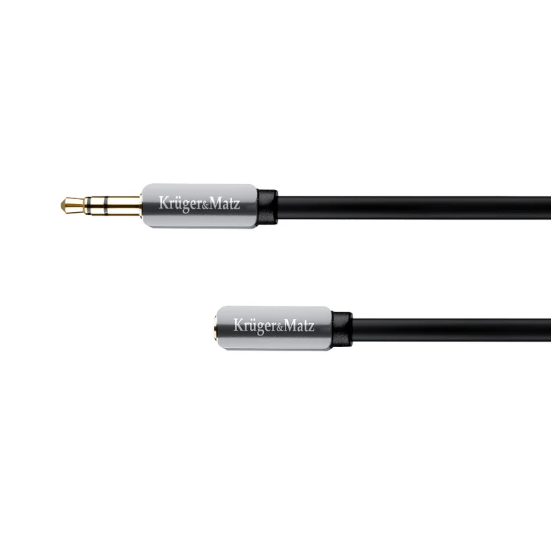 Kabel Jack 3,5mm konektor/Jack 3,5mm zdířka 1m KRUGER & MATZ KM0315