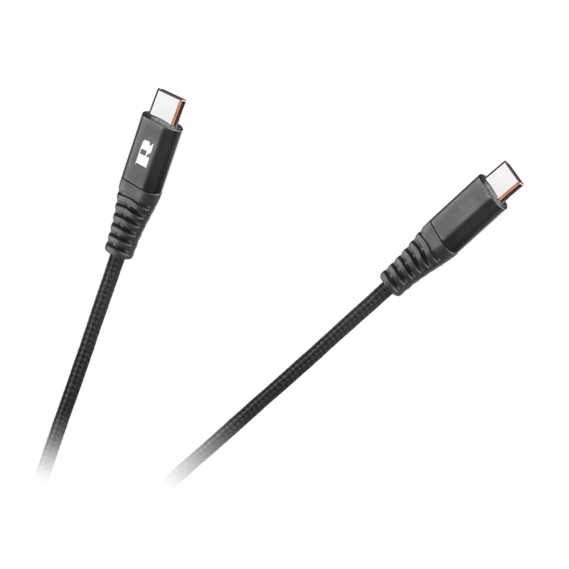 Kabel REBEL RB-6003-100-B USB-C/USB-C 1m Black