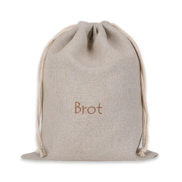 Slowroom Premium Brotbeutel aus Leinen,