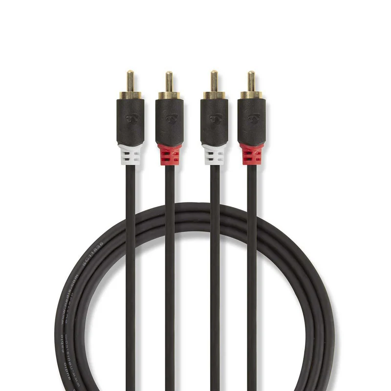 Kabel 2x Cinch konektor/2x Cinch konektor 2m NEDIS CABW24200AT20
