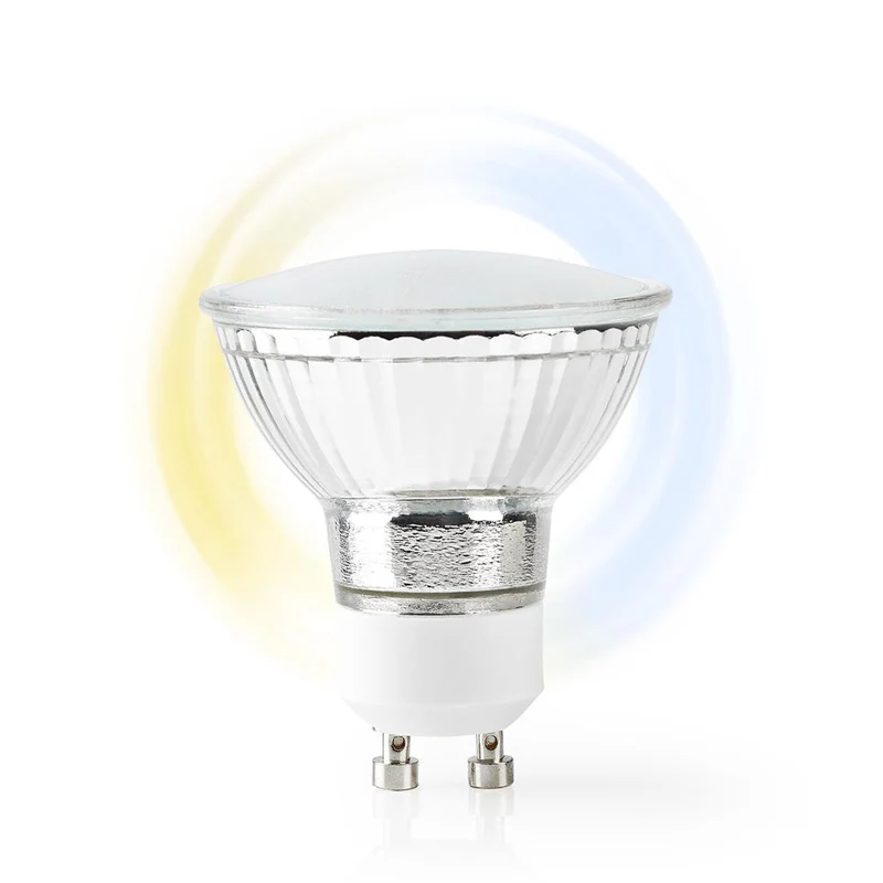Smart LED žárovka GU10 5W bílá NEDIS WIFILW10CRGU10 WiFi Tuya