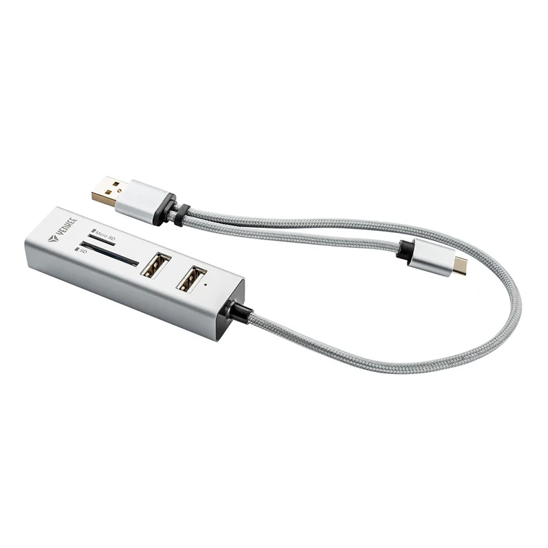 USB hub YENKEE YHC 103SR + čtečka