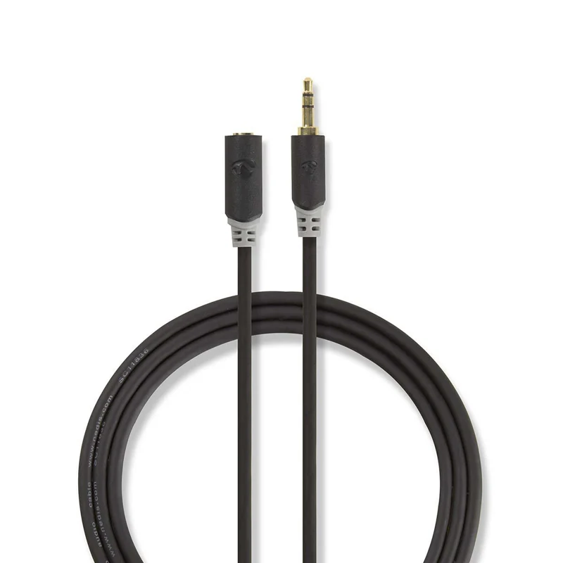 Kabel Jack 3,5mm konektor/Jack 3,5mm zdířka 1m NEDIS CABW22000AT10