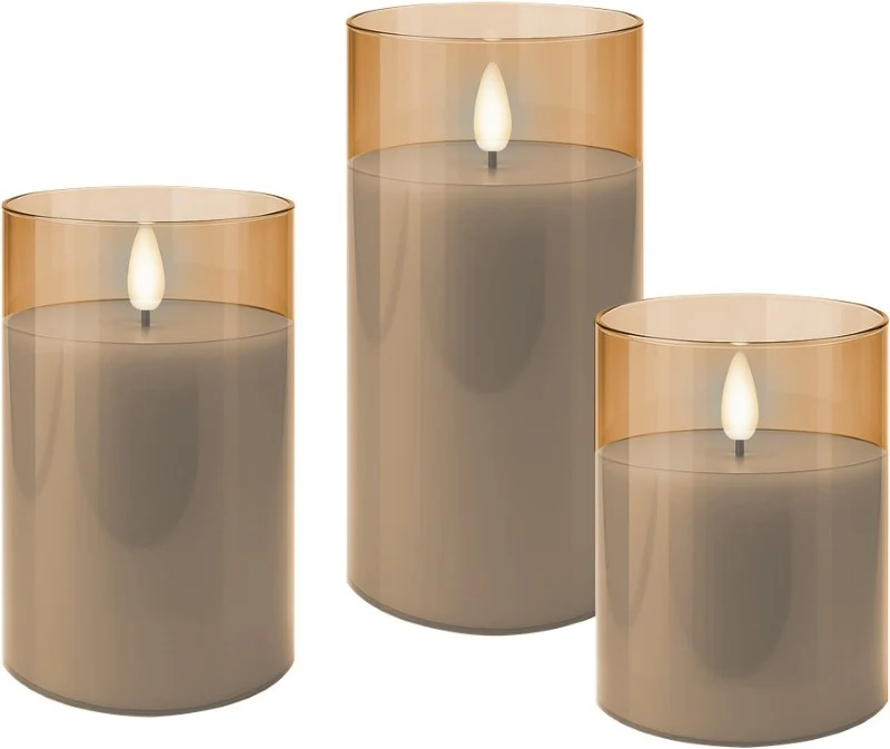 Vosková LED svíčka GOOBAY 77756 sada 3ks