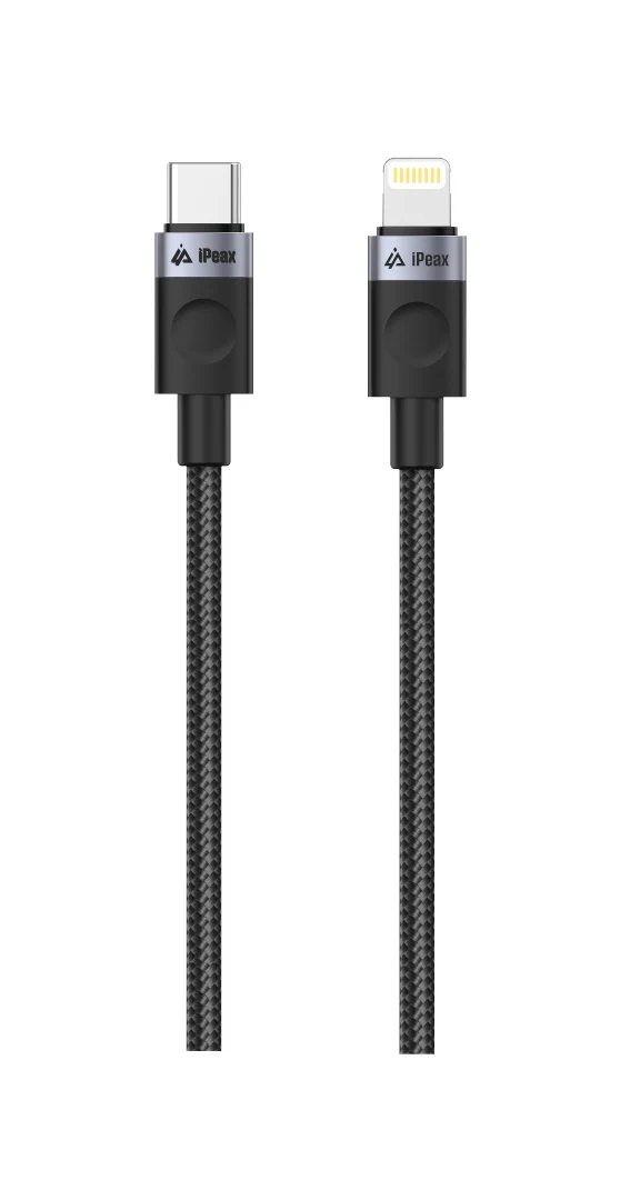 Kabel iPEAX 90010106 USB-C/Lightning 1,5m Black