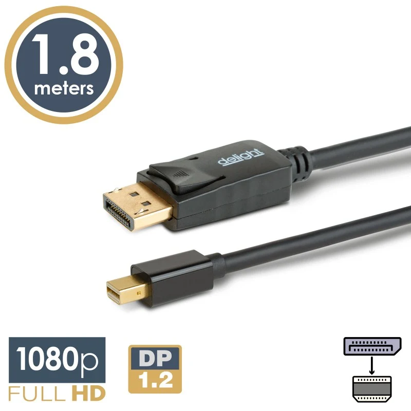 Kabel DELIGHT 20336A Mini DisplayPort 1,8m