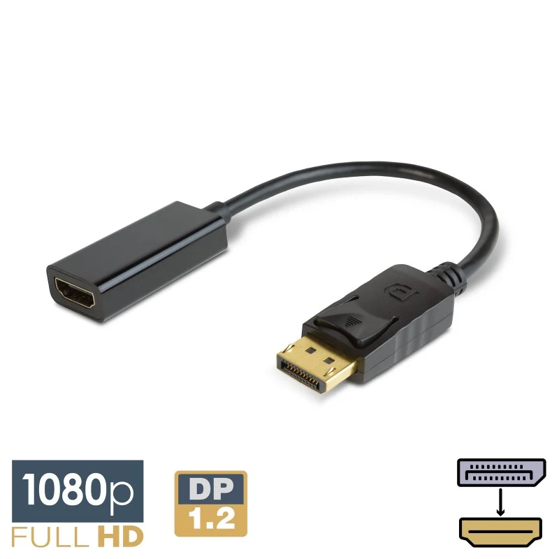 Adaptér DELIGHT 20337 HDMI/DisplayPort 0,25m