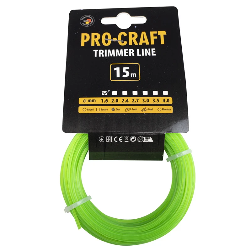 Struna PROCRAFT ZL 1,6mm 15m hvězdicová