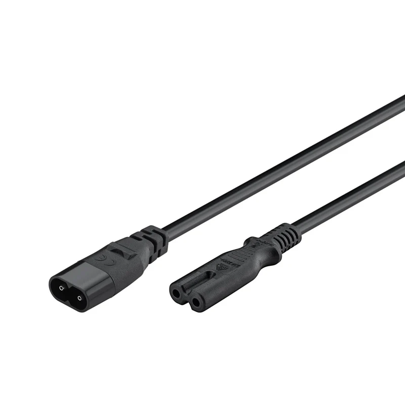 Kabel prodlužovací C7/C8 GOOBAY 97201 2m Black
