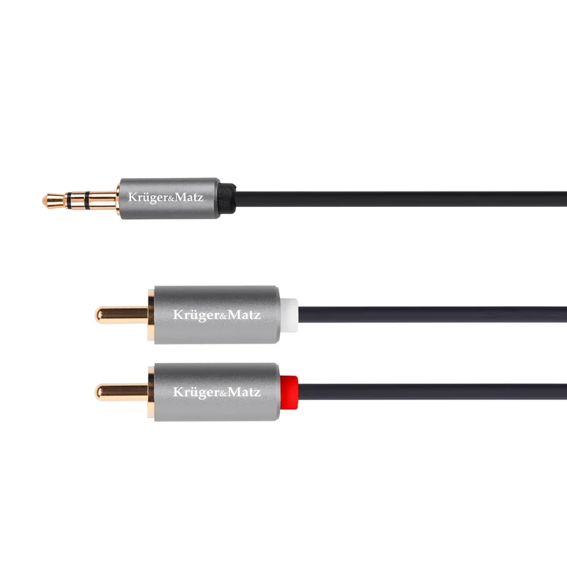 Kabel Jack 3.5mm stereo/2x Cinch 5m KRUGER & MATZ KM1217 Basic