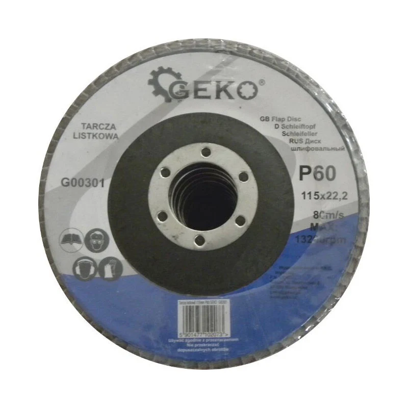 Kotouč na kov lamelový 115mm P60 GEKO G00301
