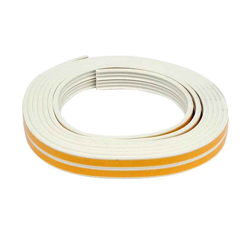 Těsnění do oken a dveří samolepící 9x4mm TYP E bílé 6m