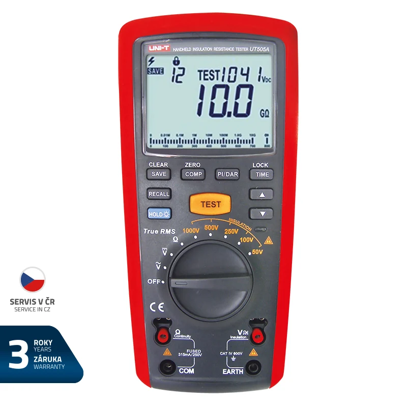 Tester izolačního odporu UNI-T UT505A