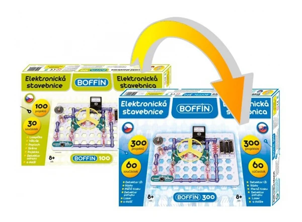 Elektronická stavebnice BOFFIN I 100 - rozšíření na BOFFIN I 300