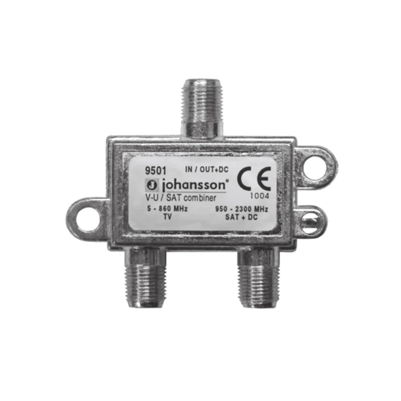 Satelitní slučovač 9501 Johansson, 1xSAT IF+1xTV terr., vnitřní