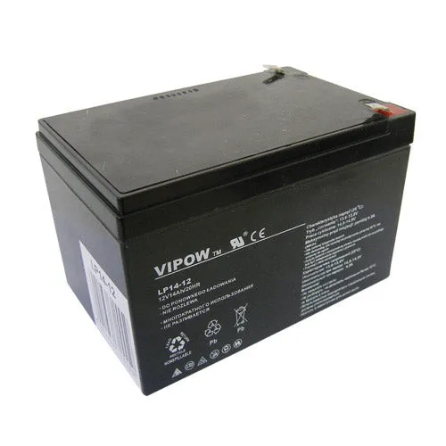 Baterie olověná 12V 14Ah VIPOW BAT0217