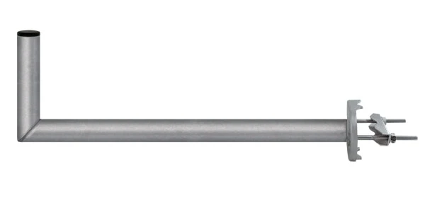 Anténní držák 70cm na stožár s třmenem, trubka 42/2mm, výška 16cm žár.