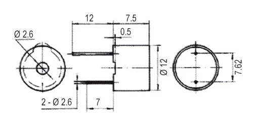 Piezo element/Transducer KPI-1410 12V
