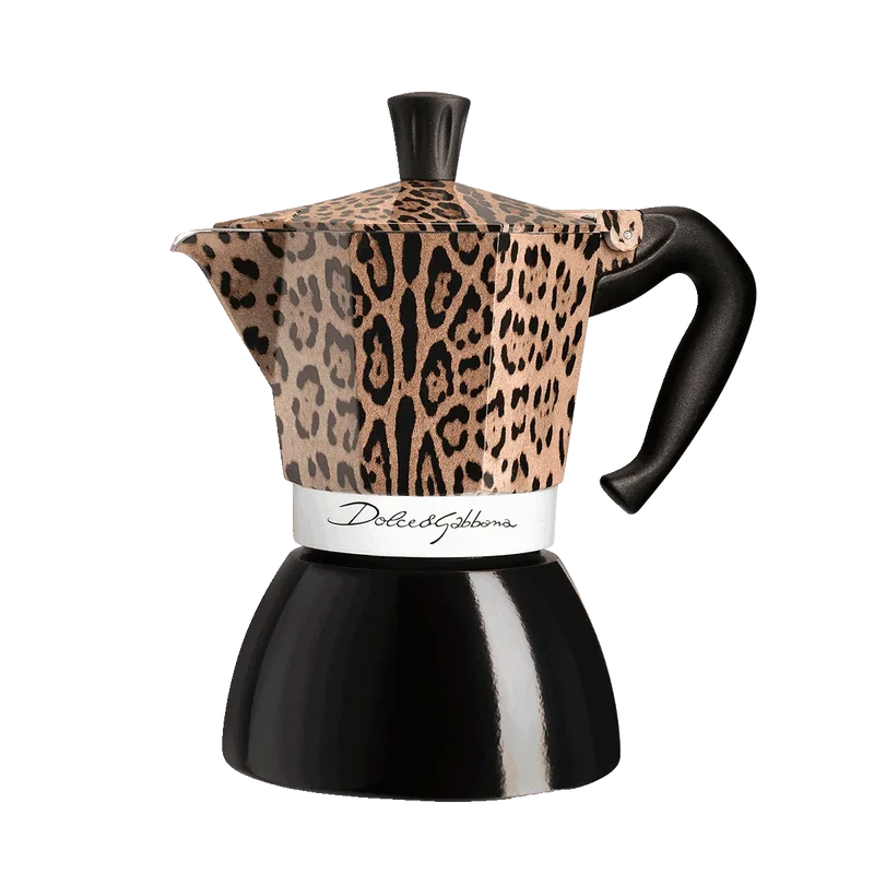Bialetti Dolce & Gabbana Leopardo Espressokocher Moka Induktion 6 Tassen