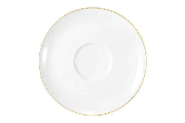Seltmann Weiden Liberty Goldrand Kombi-Untertasse groß 16,5cm