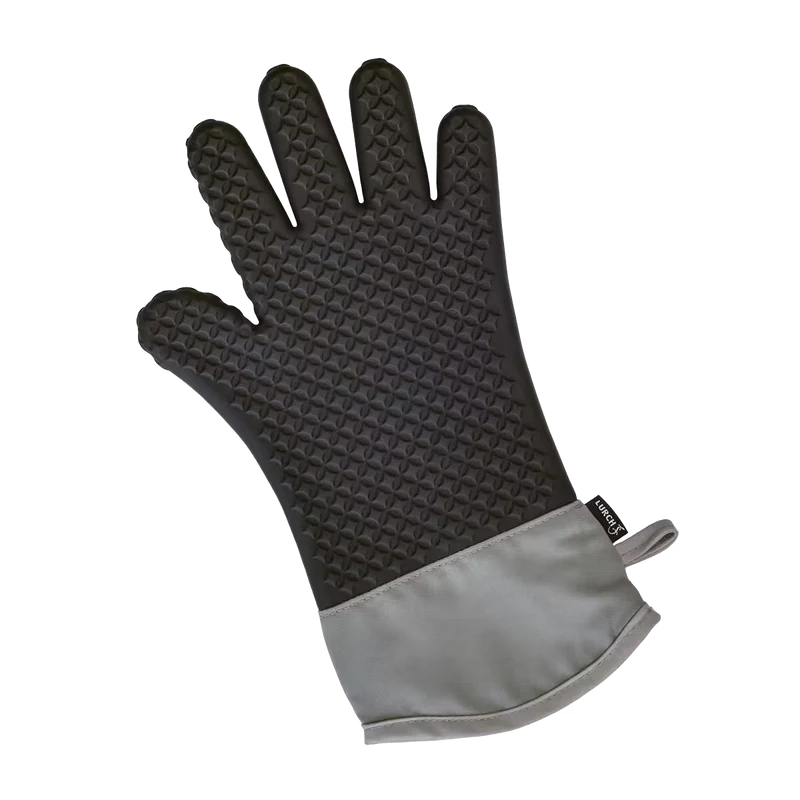 Lurch 5-Finger-Backhandschuh GRIP Silikon/Textil schwarz
