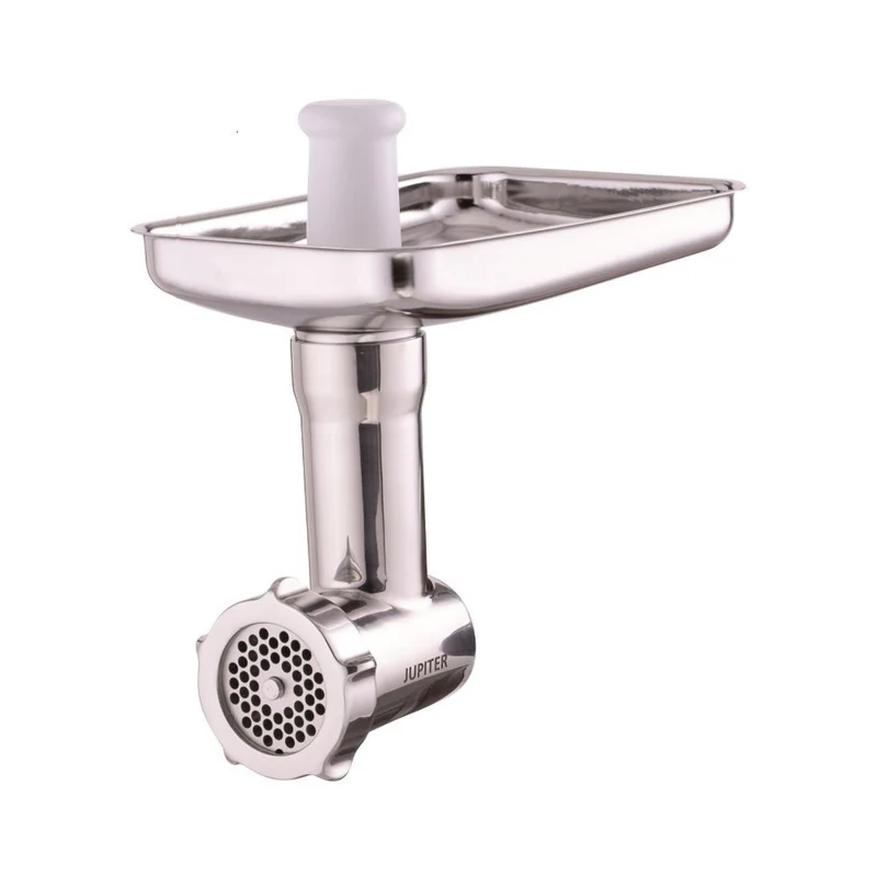 Jupiter Küchenmaschinen Fleischwolf / Gemüsewolf original Edelstahl Universalwolf-Vorsatz für KitchenAid