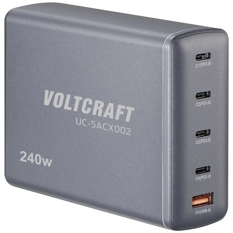 D-Ware VOLTCRAFT UC-5ACX002 USB-Ladestation Tischladegerät Ladegerät SIEHE TEXT