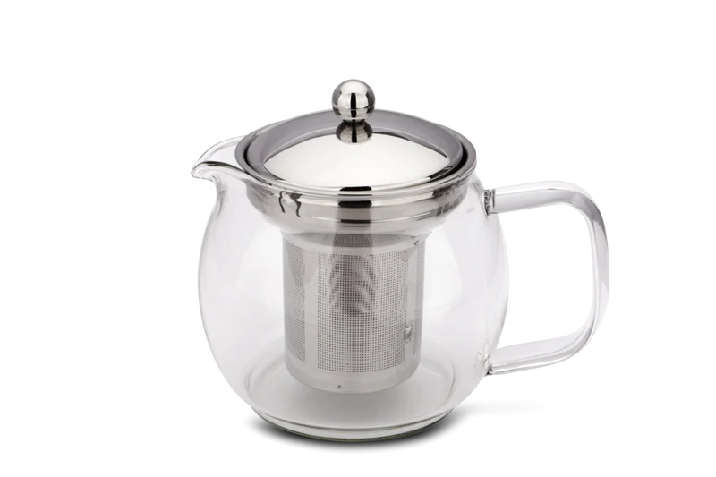 Teekanne aus Borosilikatglas mit Teefilter
